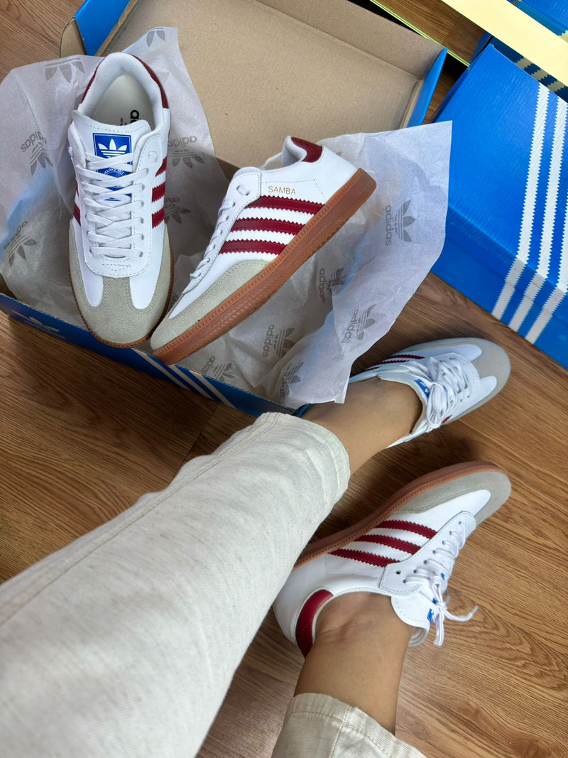 Adidas Samba Og Red Couro