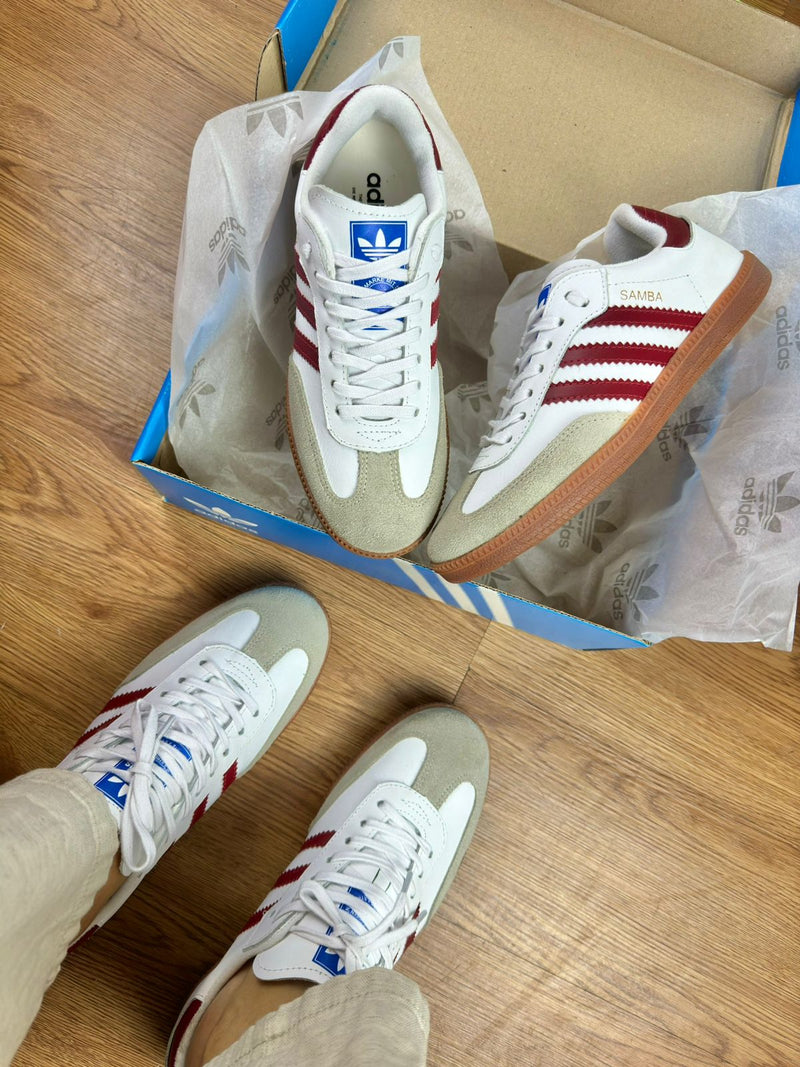 Adidas Samba Og Red Couro