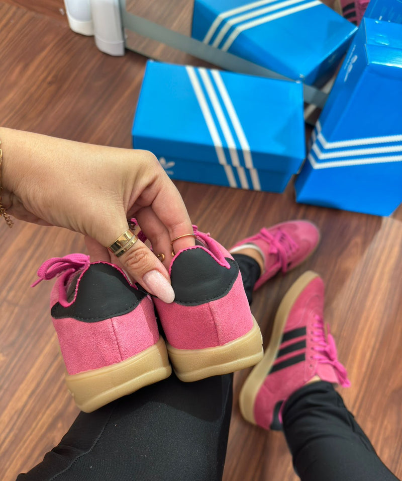 Adidas Gazelle Indoor Pink Couro