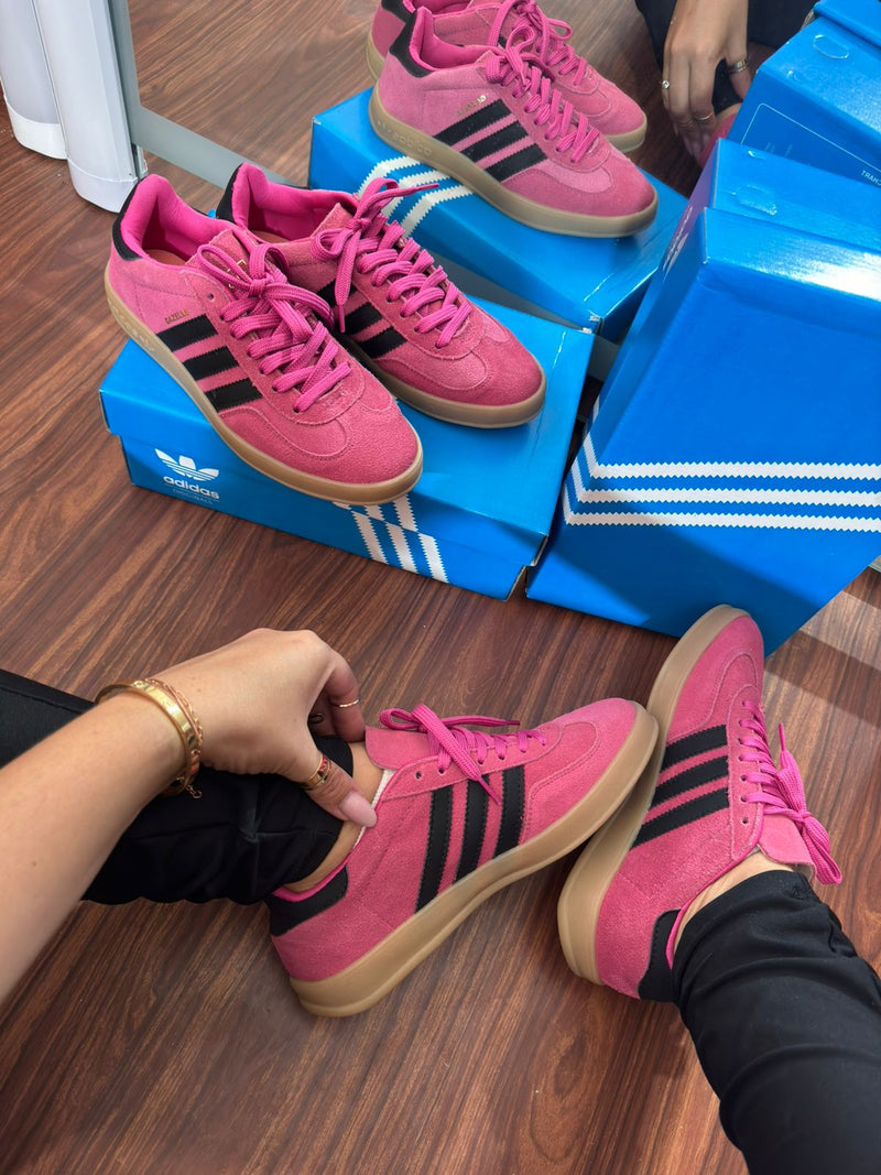 Adidas Gazelle Indoor Pink Couro