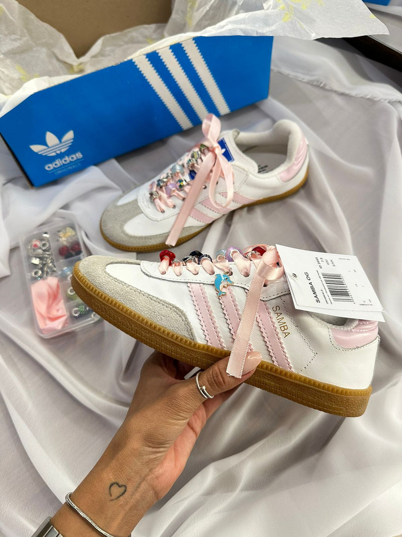 Adidas Samba Og Pink + Kit Customização