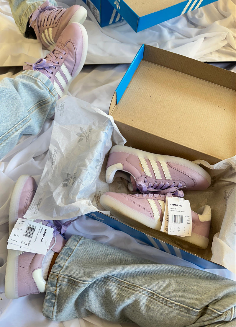 Adidas Samba Og Light Purple Couro