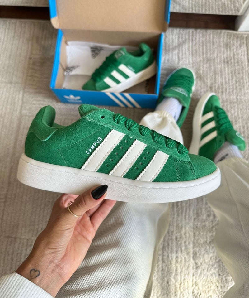 Adidas Campus 00s Green Couro