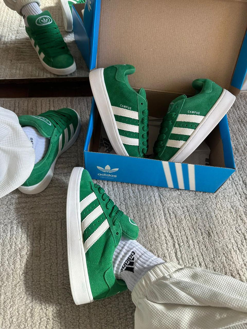 Adidas Campus 00s Green Couro