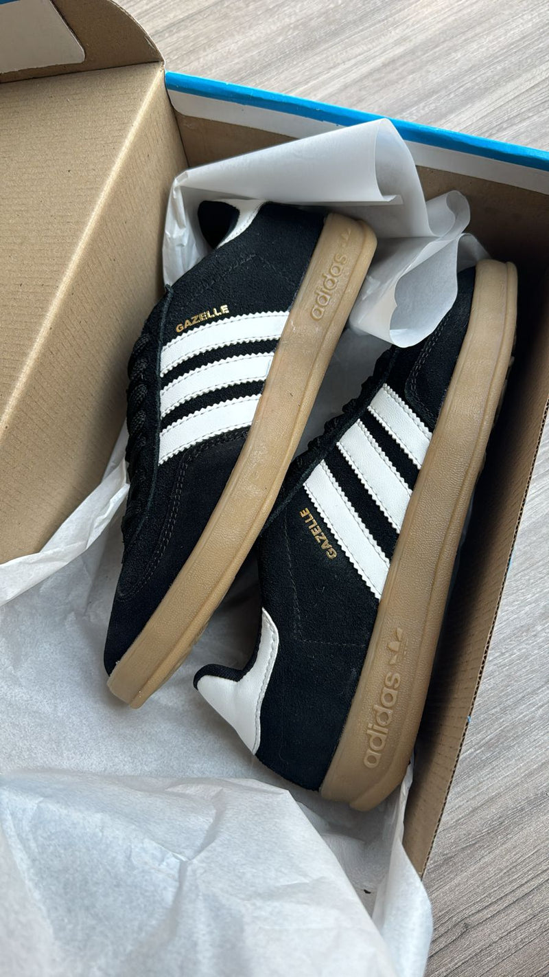 Adidas Gazelle Indoor Black Couro